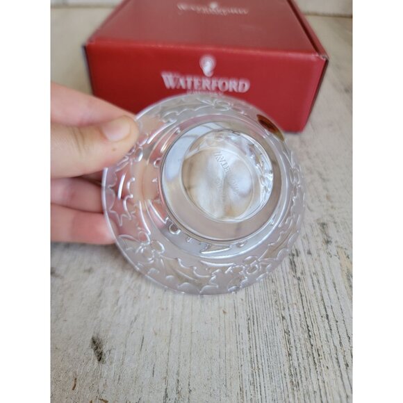 Waterford NEW tea light candle crystal holder snowflake Xmas decor - Picture 7 of 8